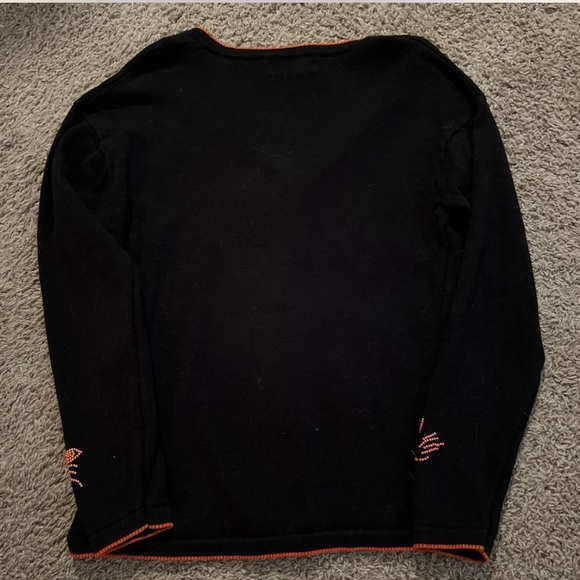 Beaded embroidered vintage cat sweater - Picture 2 of 2